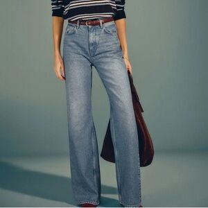 Reformation Cary High Rise Slouchy Wide Leg Jeans - Colorado (Standard)